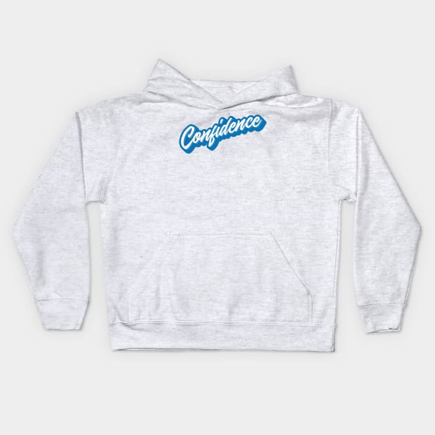 Confidence Script Kids Hoodie by jeffross